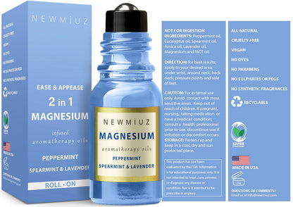 Migraine Roll-On: Magnesium Arnica & Essential Oils for Headache Relief