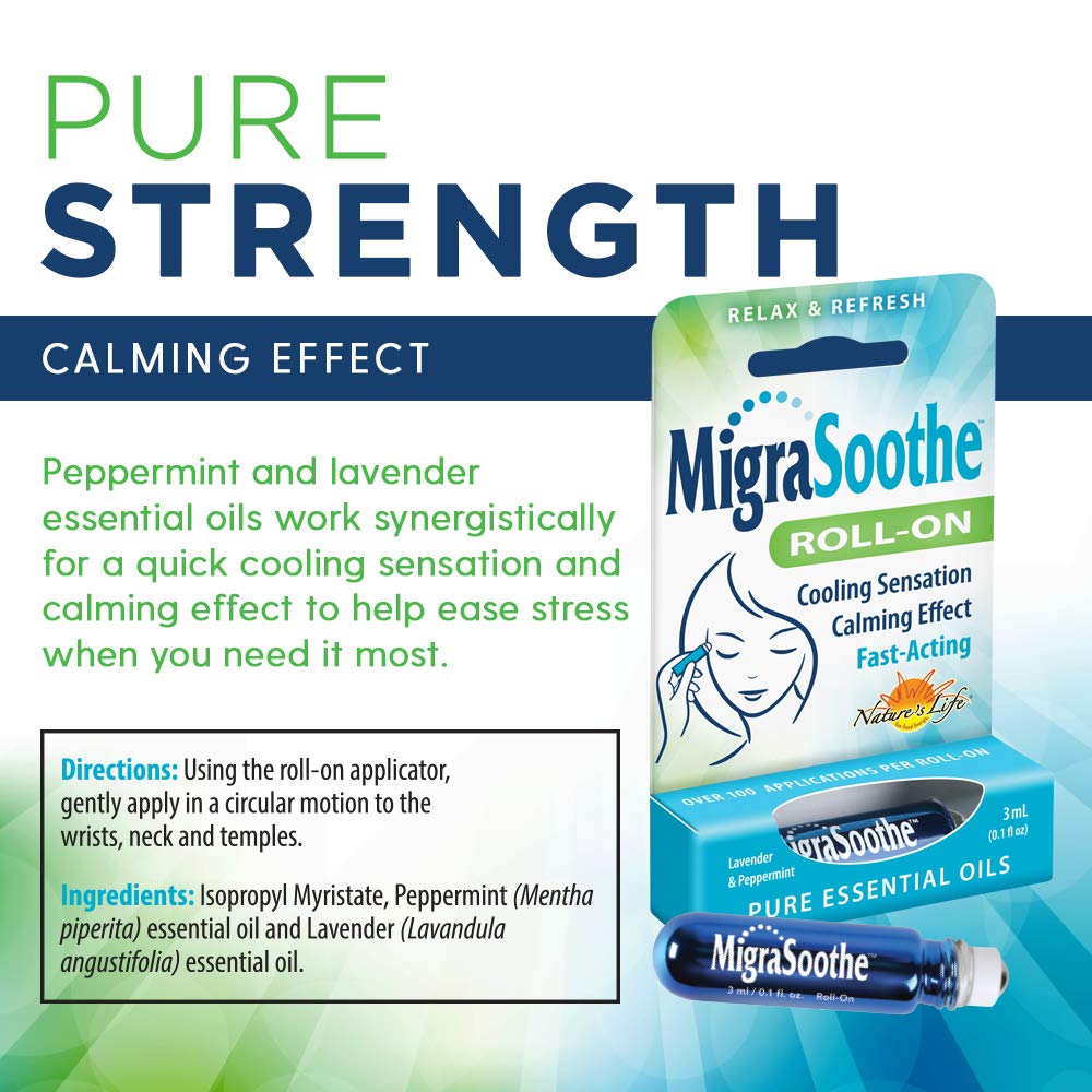 Health From The Sun MigraSoothe | Cool & Refreshing Effect | Essential Oil Roll-On Stick | 2 Pack