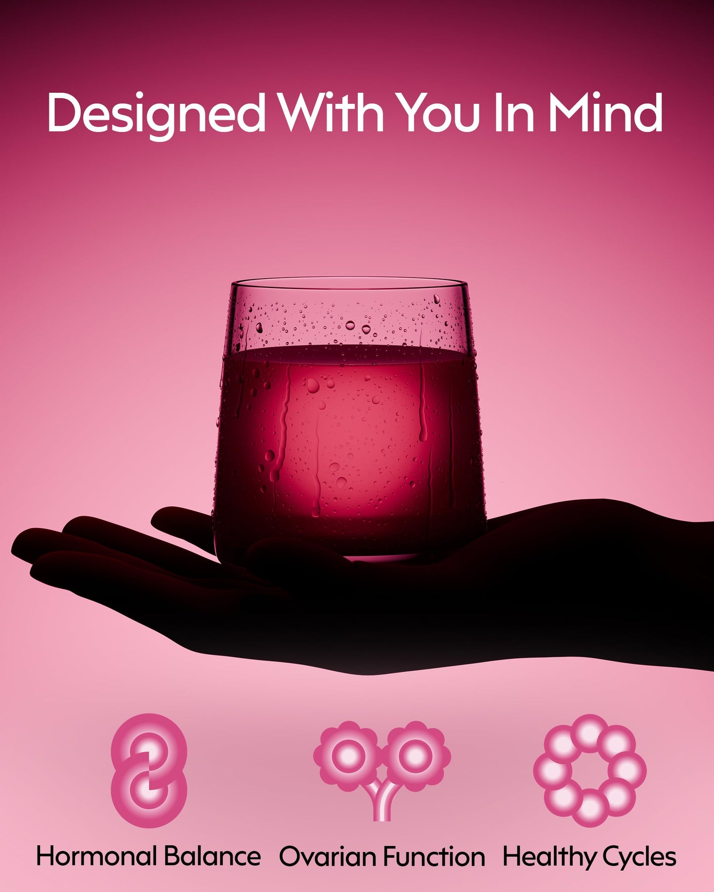 milamend Hormone Balance for Women 40:1 Myo-Inositol D-Chiro Inositol + CoQ10 – Cycle & Fertility Support (30-Day Hibiscus Tea Powder)
