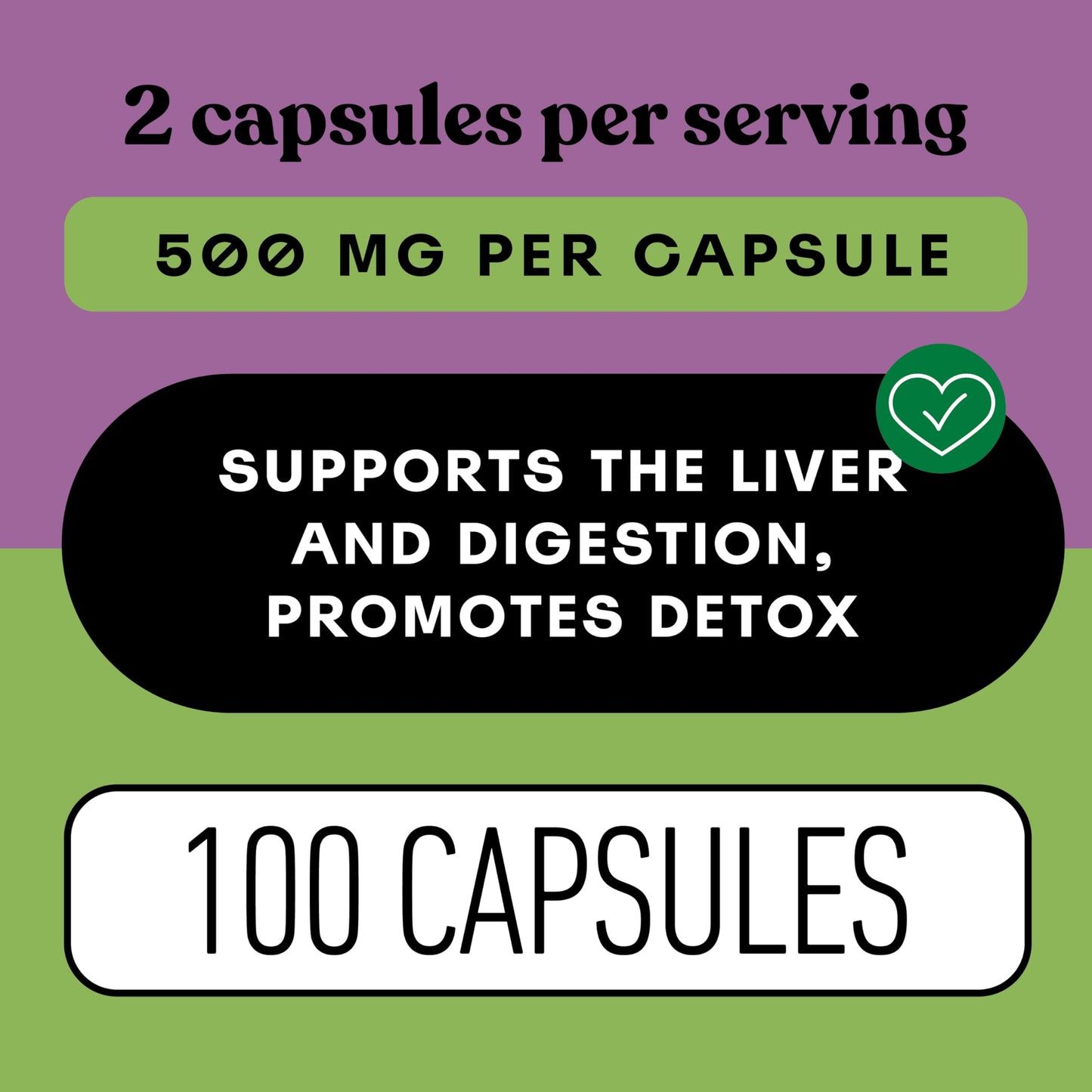 Milk Thistle Capsules 500 mg Silymarin – Pure Organic, Pack of 2 (200 Capsules) | Complete Natural Products