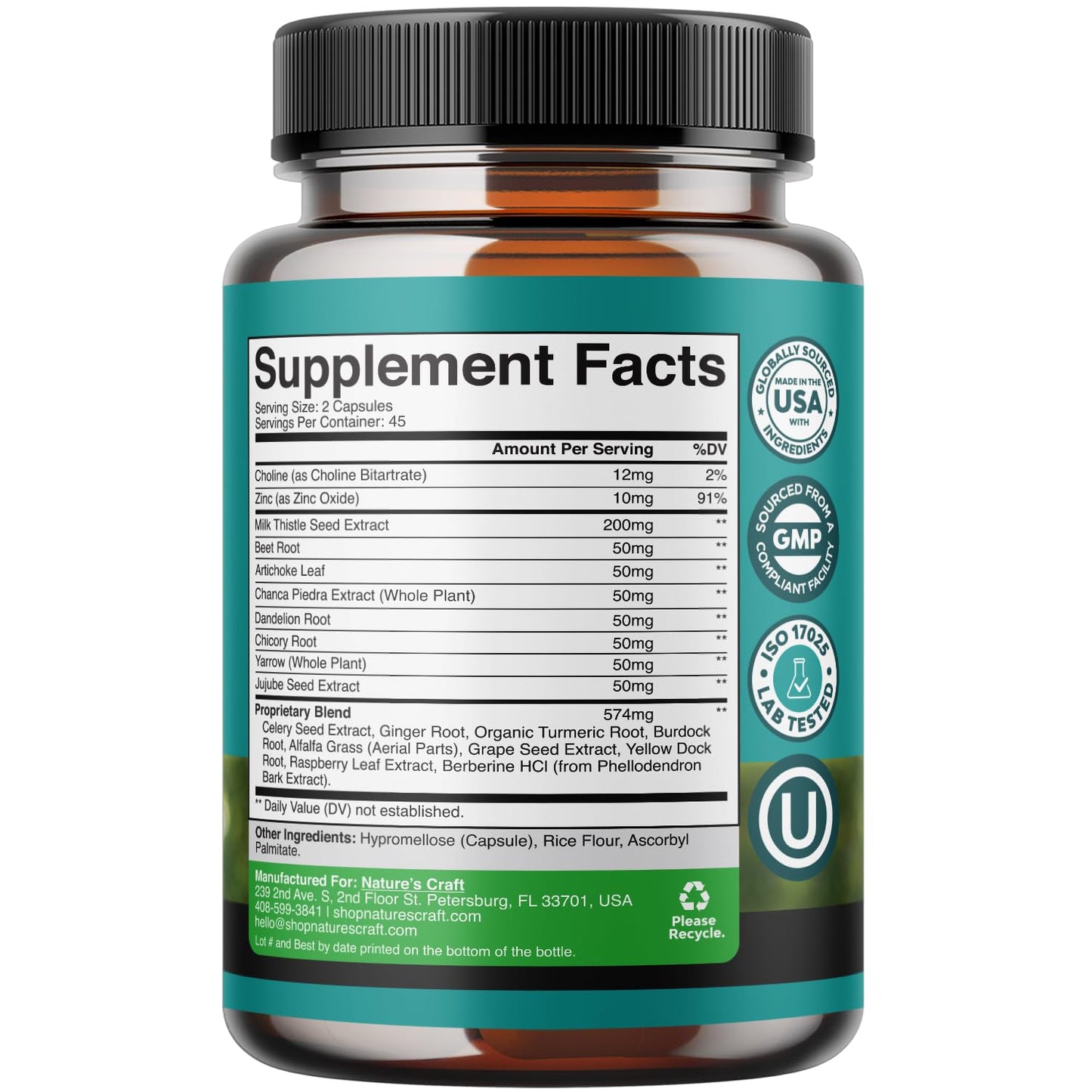 Liver Cleanse Detox & Repair 90 Capsules | Milk Thistle Liver Support