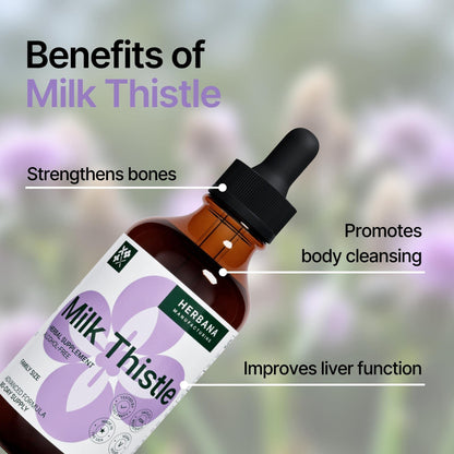 Milk Thistle 4 oz Liquid Extract - Liver Support Drops