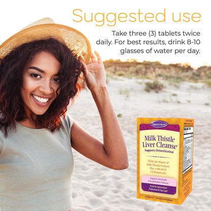 Milk Thistle Liver Cleanse — Nature's Secret (60 Tablets, Pack of 2)
