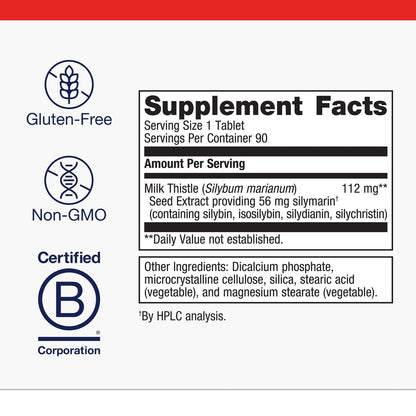 Metagenics Milk Thistle Extract 90 Tablets - Liver Health & Detox Support