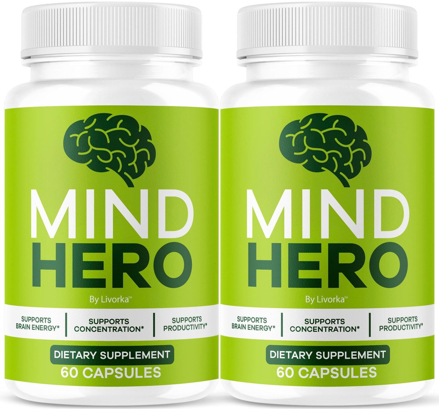 Mind Hero Capsules – 2-Pack Brain Health & Memory Support