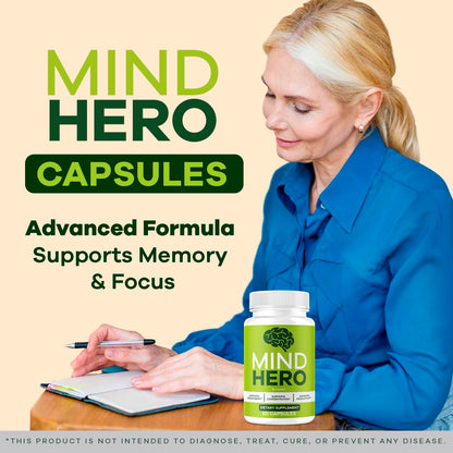 Mind Hero Capsules – 2-Pack Brain Health & Memory Support