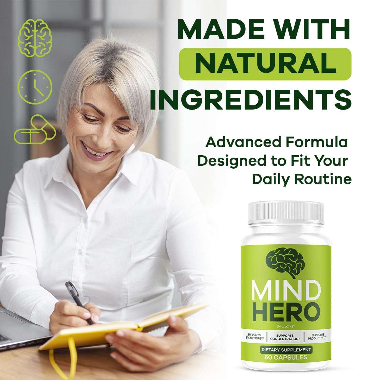 Mind Hero Capsules – 2-Pack Brain Health & Memory Support