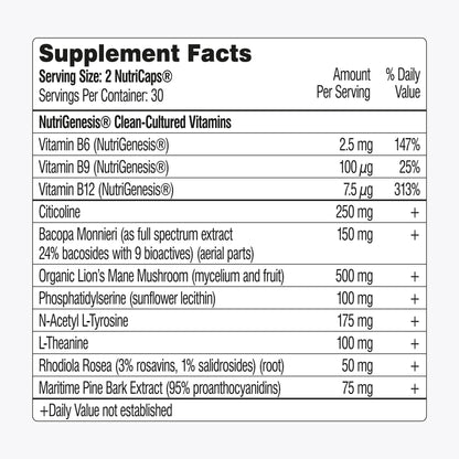Mind Lab Pro MLP v4 Universal Nootropic – Focus, Memory, Clarity, Energy – 60 Count, Plant-Based, Made in USA