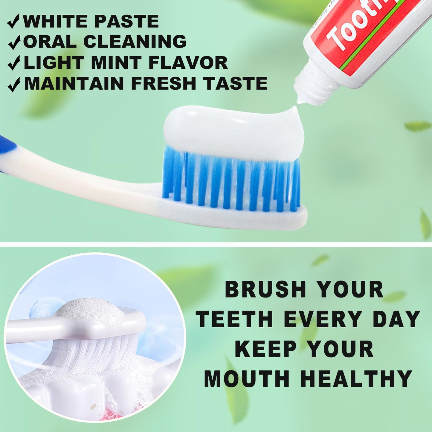 HAIFOTRVA 30 Tubes Bulk Travel Size Toothpaste – 0.176 oz Mint Mini Tubes for Hotels, Guests & Charities