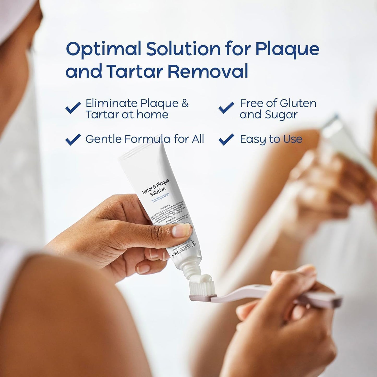 Plaque & Tartar Remover Toothpaste - Deep Clean, Tartar Control, Mint - 2 Pack