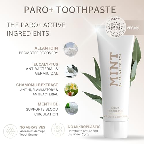 MINT PARO+ Toothpaste - Fluoride-Free, Gum Care | Dr. Mintcheva