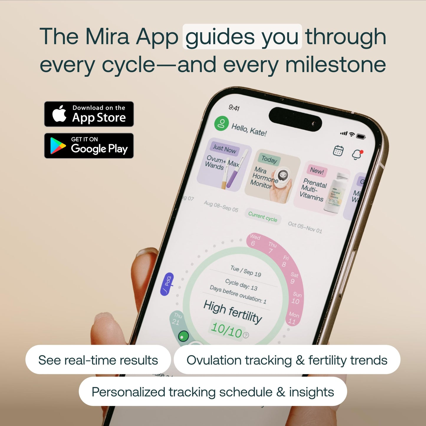 Mira Fertility MAX Wands – At-Home Ovulation Tests (20) | LH, PdG, E3G