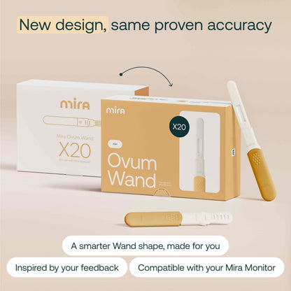 Mira Fertility Ovum Wands – At-Home FSH Test Strips (20 Tests) with Monitor & App