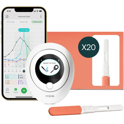 Mira Ultra4 Fertility Monitor & Ovulation Test Kit – Track 4 Hormones at Home, 20 Tests Included