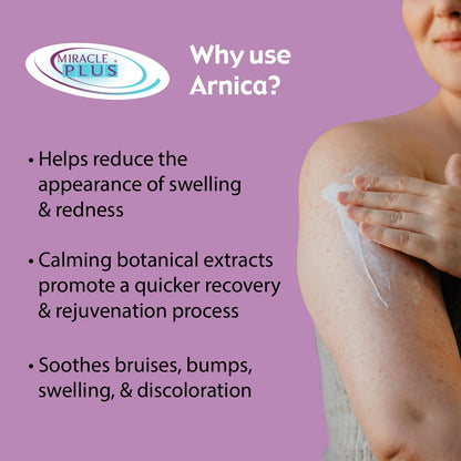 Miracle Plus Arnica Cream Extra Strength – Bruise Relief Lotion (2-Pack)