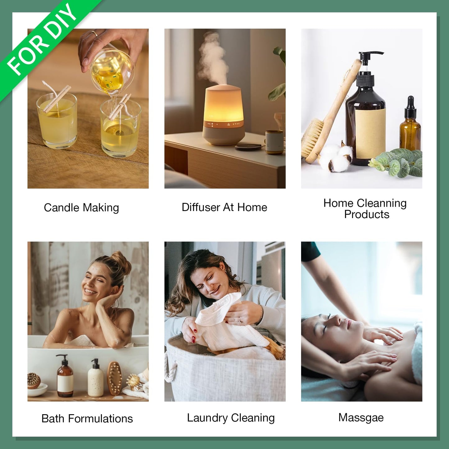 MISIJI Essential Oils Set – 10 Scents for Diffuser & Aromatherapy