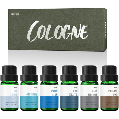 MitFlor Cologne Essential Oils Set – 6x10ml Diffuser Fragrance Oils Gift