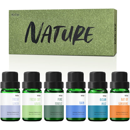 MitFlor Nature Set – 6x10ml Fragrance Oils for Diffusers, Soap & Candle Making
