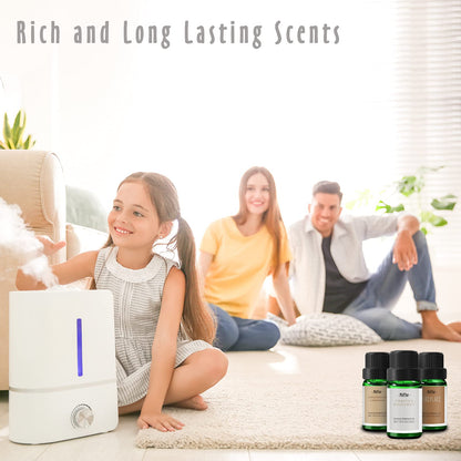 MitFlor Winter Essential Oils – 6 x 10ml Diffuser & Candle Scents Gift Set