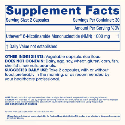 ProHealth NMN Pro 1000 | Clinically Studied Uthever NMN — NAD+ Precursor | USA Made