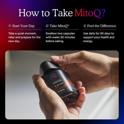 MitoQ Pure Advanced Mitochondria Supplement | Superior Bioavailability for Energy, Aging & Vitality