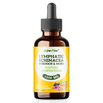 Miw Piw Lymphatic Drainage Drops Pack 1 – Lymph Detox, Circulation & Immune Support