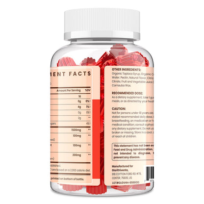 Cholesterol Supplement with Plant Sterols & Stanols Gummies – Guggul, Bergamot, Red Yeast Rice (60 Count)