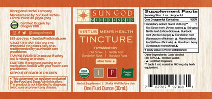 Organic Virtus MEN'S HEALTH Herbal Tincture