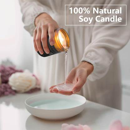 MOASITN Citrus Scented Soy Candle 7oz | Handmade Aromatherapy Jar Gift