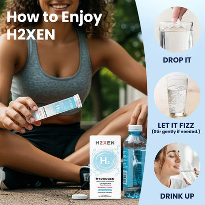 Hydrogen Water Tablets Raspberry – 8 PPM, 60 Count | With Magnesium