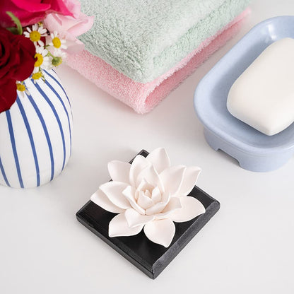 MOLIMAO Magnolia Flower Diffuser Stone - Handmade Non-Electric Gypsum Diffuser