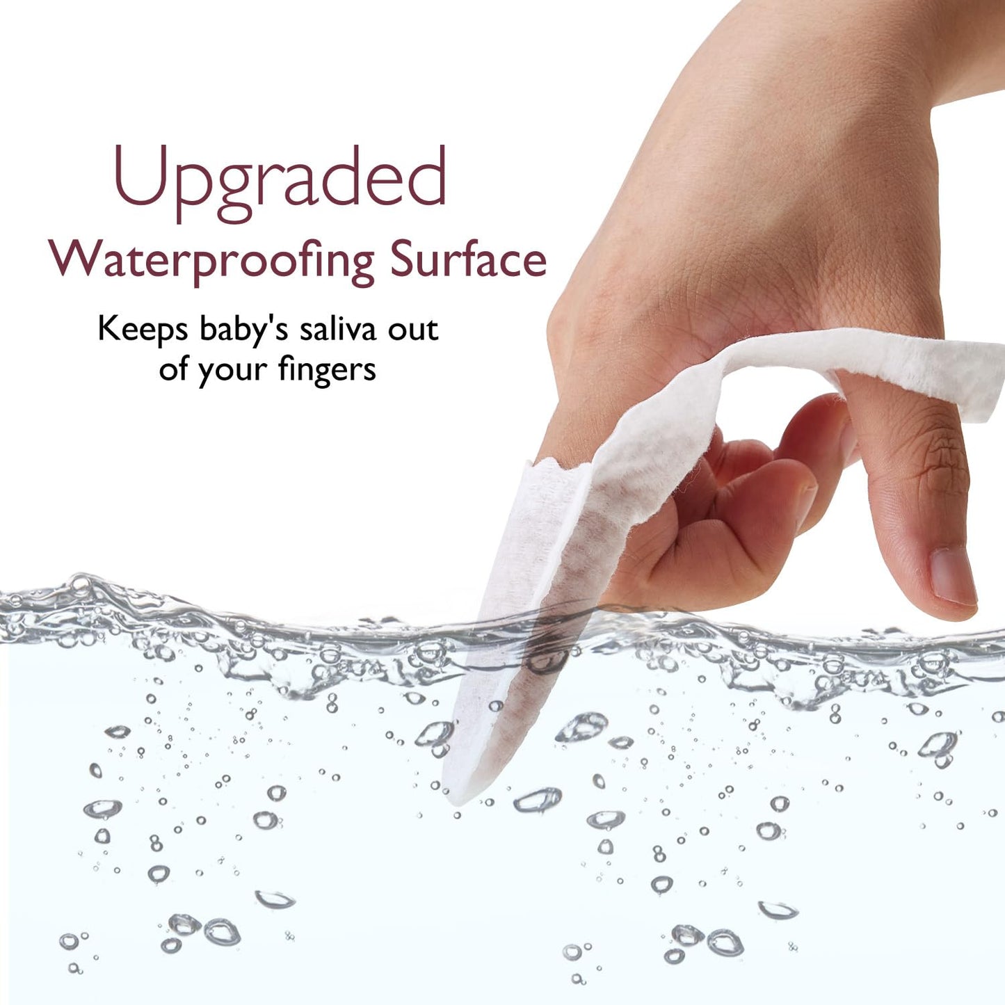 Momcozy Baby Finger Toothbrush, Tongue Cleaner & Wipes – 30 Count