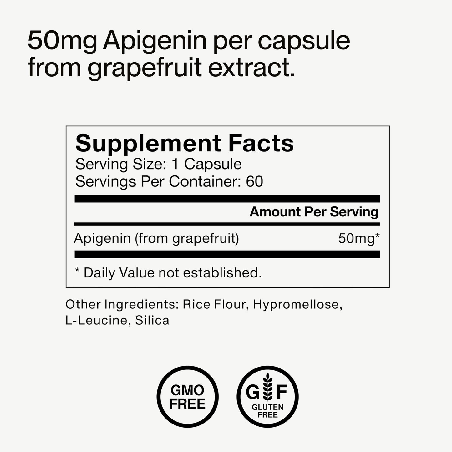 Momentous Apigenin Supplement - 50 mg per Capsule | NSF Certified for Sport | 60-Count
