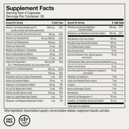 Momentous Essential Multivitamin for Women & Men | NSF Certified for Sport | GMO- & Gluten-Free | 30 Servings