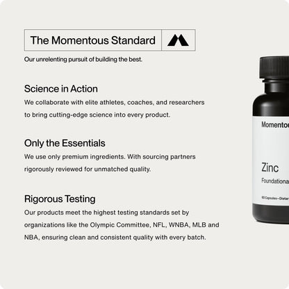 Momentous Zinc Picolinate 15 mg – Immunity & Hormone Support | Bioavailable Zinc