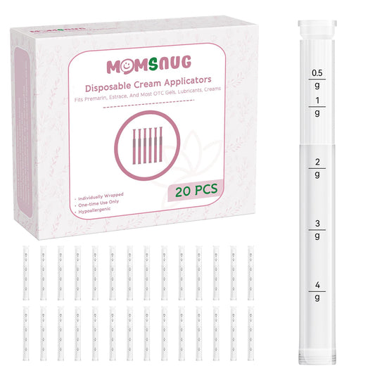 Momsnug Disposable Vaginal Gel Applicators with Dosage Markings – 20 Pack