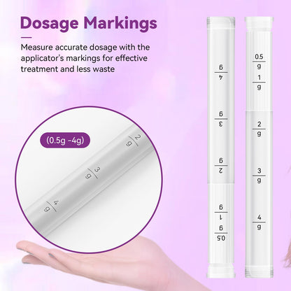 Momsnug Disposable Vaginal Cream Applicators with Dosage Markings – 60 Pack