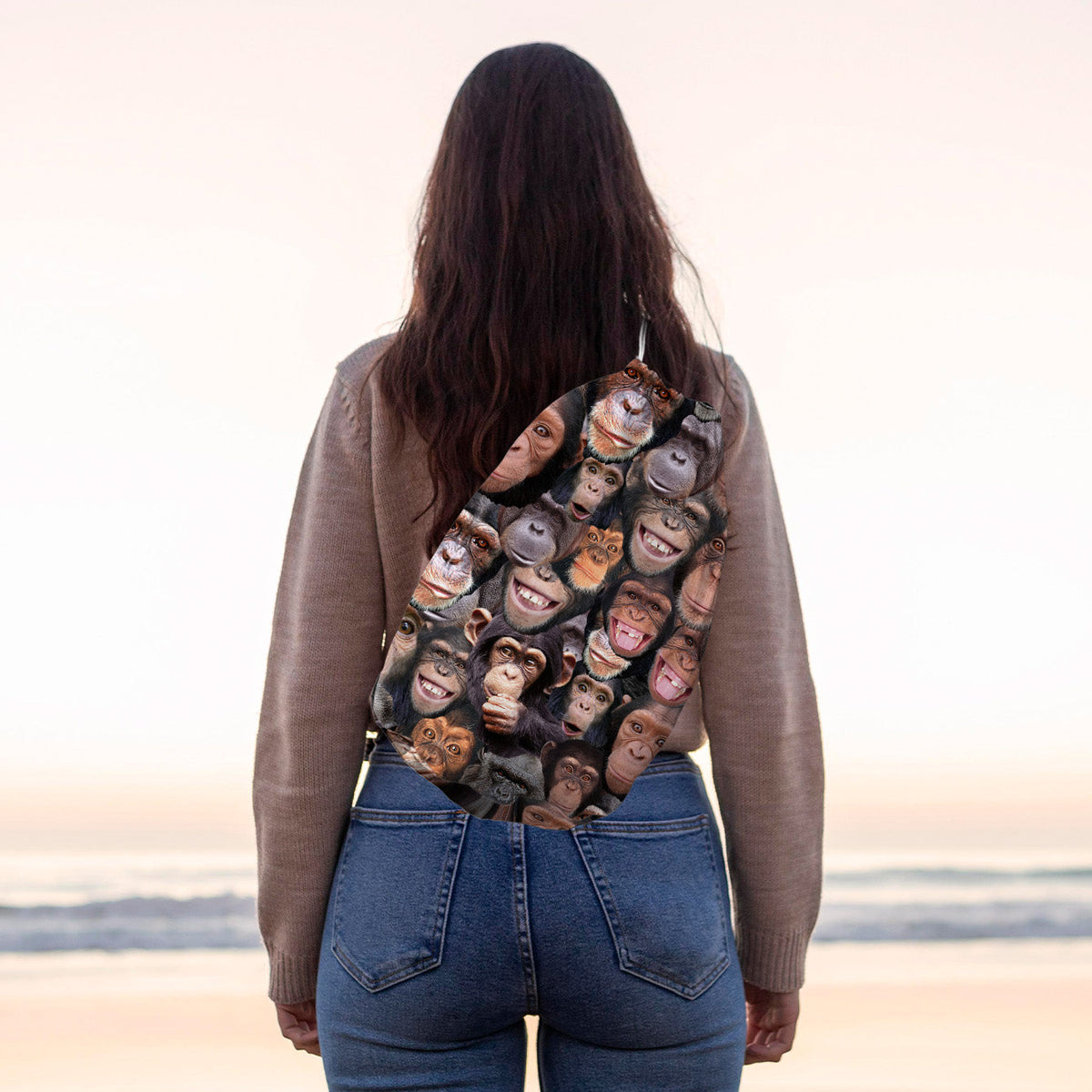 Monkeys - Drawstring Duffle bag