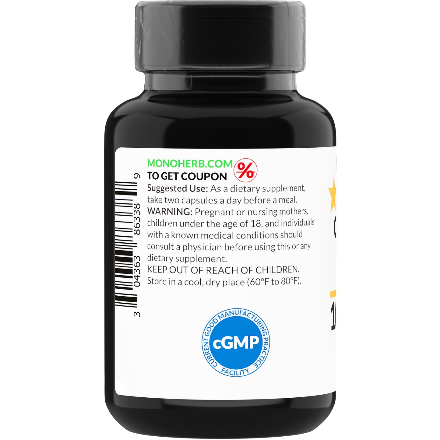 MONOHERB Calendula Flower Extract 1000 mg – 90 Vegetarian Capsules