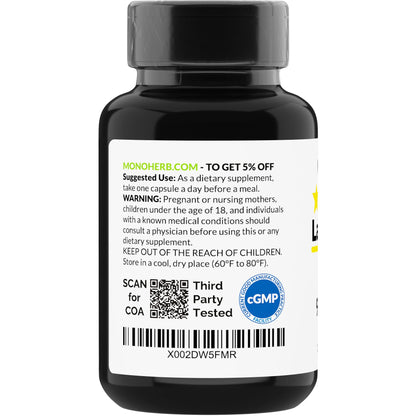MONOHERB Lactoferrin 300 mg – 90 Vegetarian Capsules – Made in USA