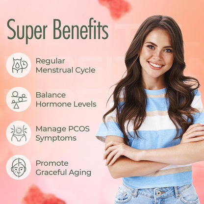 Myo-Inositol & D-Chiro Inositol Gummies with Ashwagandha - PCOS Support (40:1) 120 Gummies