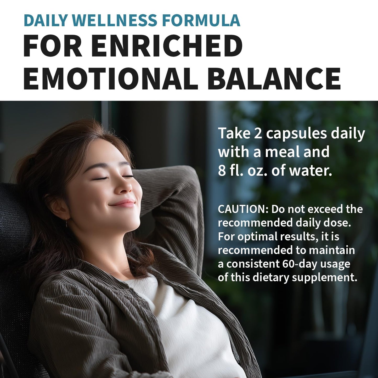 15-in-1 Mood Support Supplement - 5-HTP 200mg + L-Theanine, Magnesium & Ashwagandha