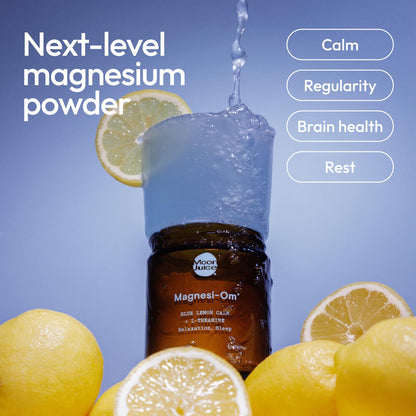 Moon Juice Magnesi-om Blue Lemon Jar – Big Mag 7.7 oz (55 Servings)