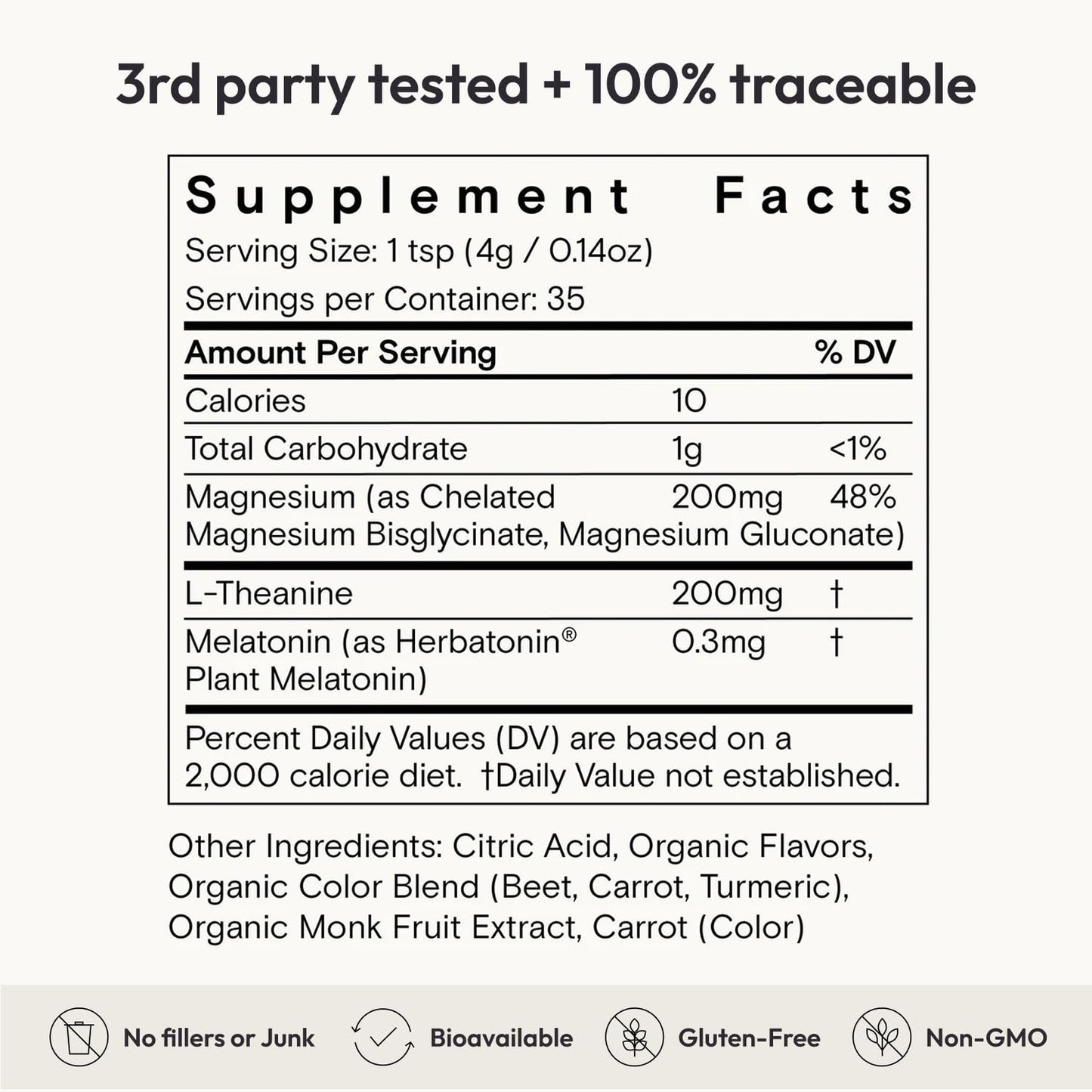 Moon Juice Sleepy Magnesi-Om – Magnesium Sleep Support with L-Theanine & Plant-Based Melatonin (Cherry, 35 Servings)