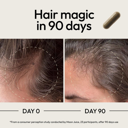 Moon Juice SuperHair Hair Growth Vitamins for Women & Men | Thicker, Healthier Hair
