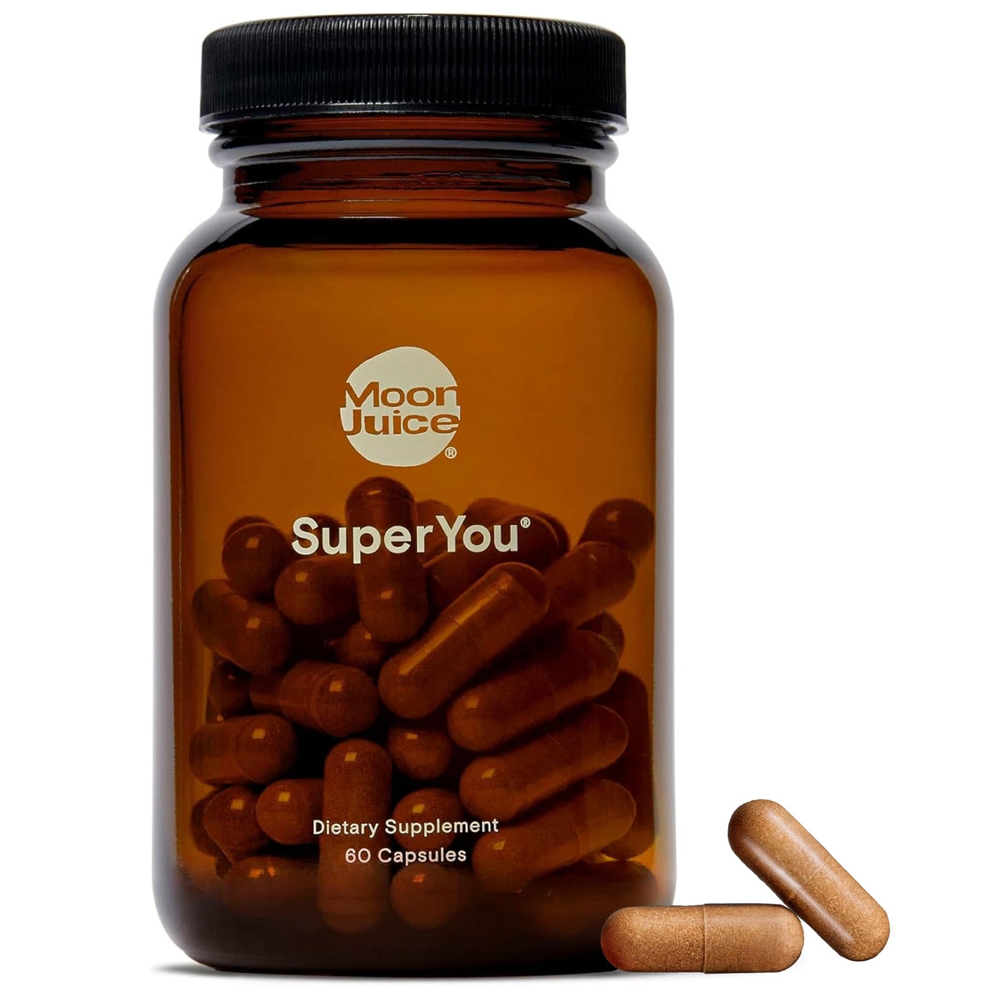 Moon Juice SuperYou Ashwagandha with Rhodiola & Shatavari – Cortisol Support, Energy & Mood (60 capsules)