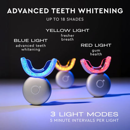 MOON Teeth Whitening Kit — LED Light Therapy, 18-Shade Whitening (4-Piece Kit)