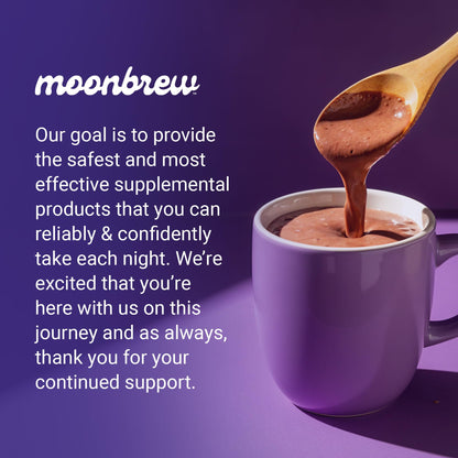 MoonBrew Nighttime Extra Strength Magnesium Hot Cocoa – Melatonin-Free Sleep Support Drink Mix