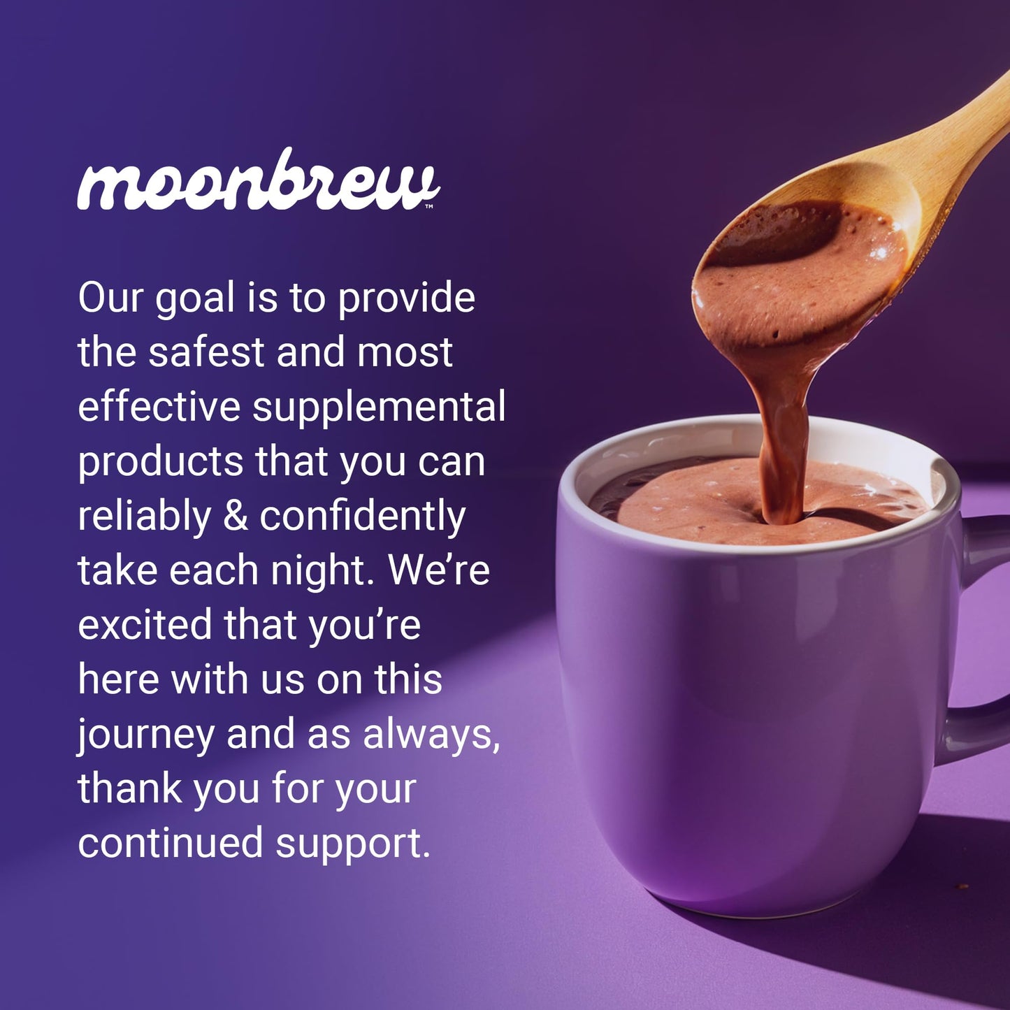 MoonBrew Nighttime Magnesium Sleepy Berry Smoothie – Melatonin-Free Sleep Support for Adults (25 Servings)