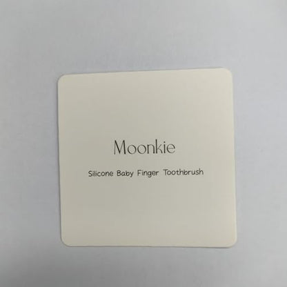 Moonkie Baby Finger Toothbrush Kit – Gentle Oral Cleaner for 3+ Months (2 Pcs, Blush/Pale Mauve)